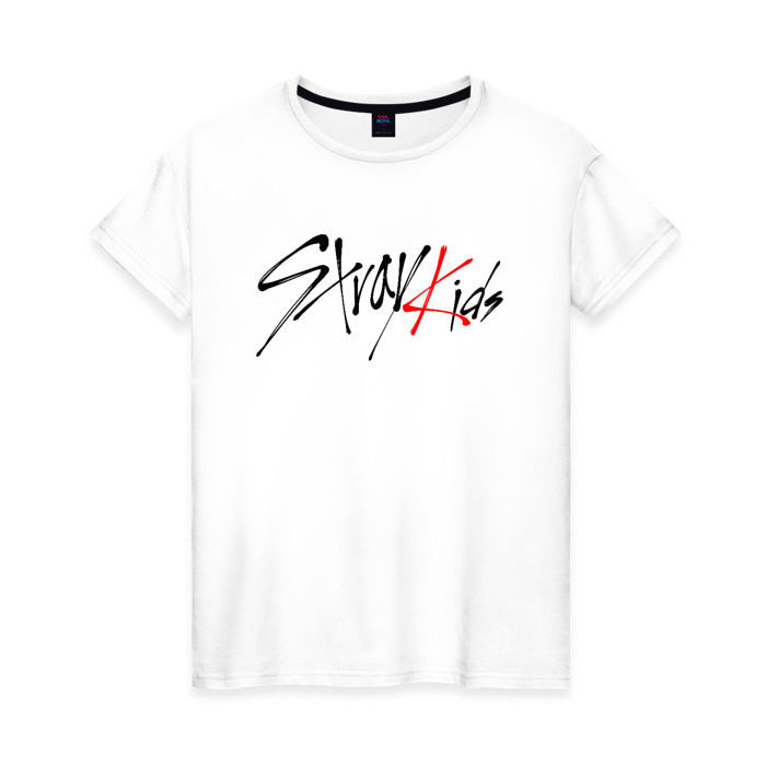 Женская футболка хлопок STRAY KIDS BANGCHAN фото