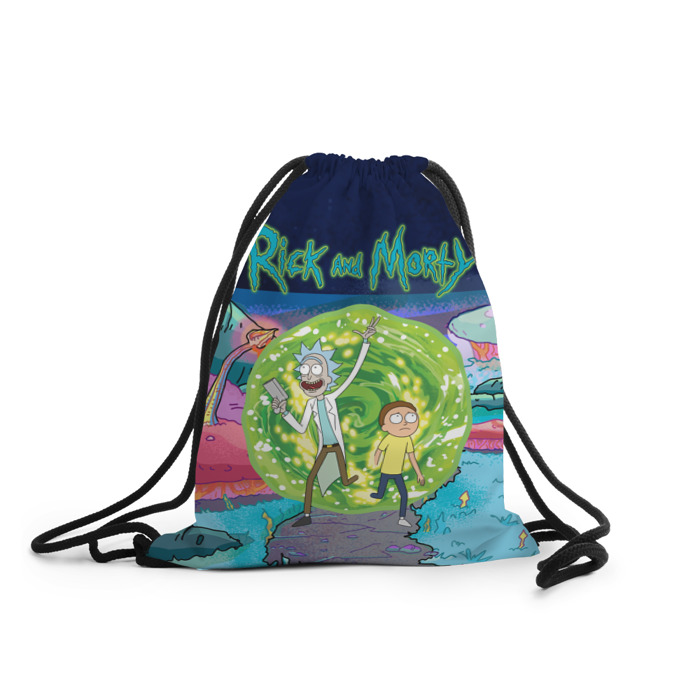 Рюкзак-мешок 3D Путешествия Рик и Морти фото