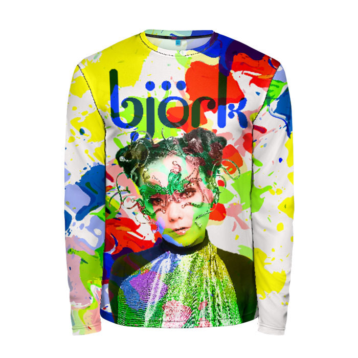Мужской лонгслив 3D Bjork фото