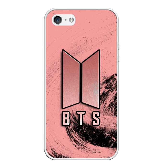 Чехол для iPhone 5/5S матовый BTS PINK фото