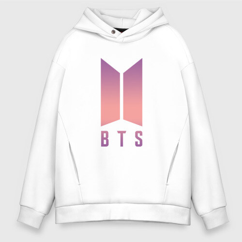 Мужское худи Oversize хлопок BTS PINK фото