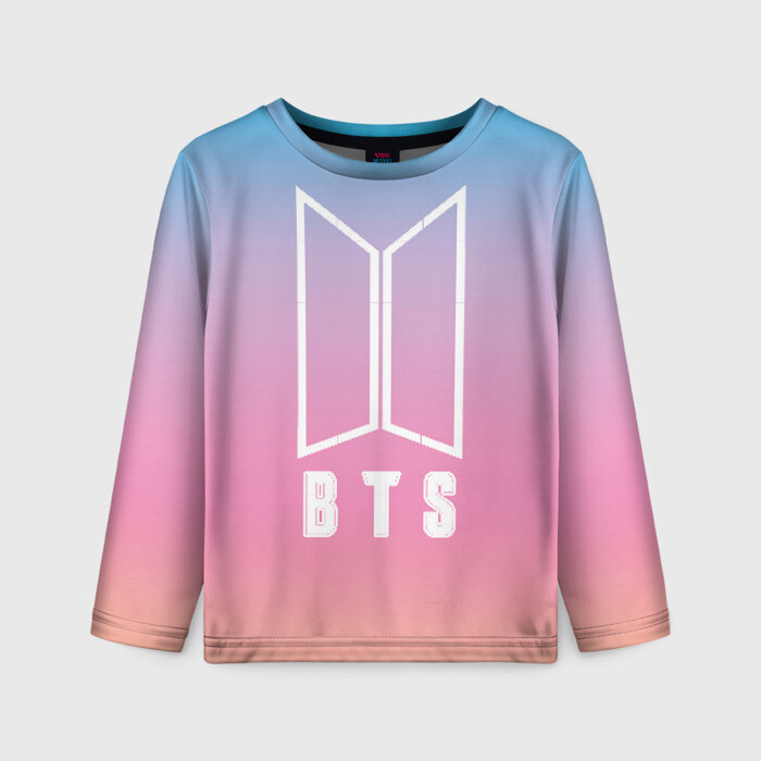 Детский лонгслив 3D BTS фото