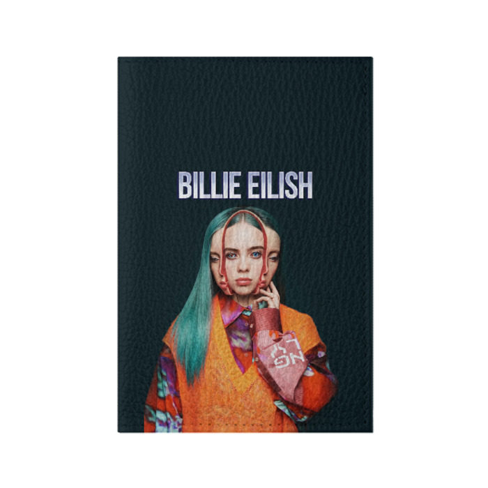 Обложка для паспорта матовая кожа BILLIE EILISH фото