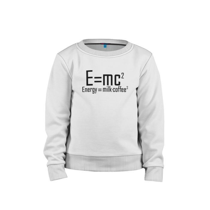 Детский свитшот хлопок E=mc2 фото