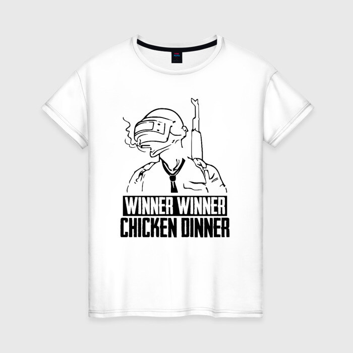 Женская футболка хлопок PUBG фото