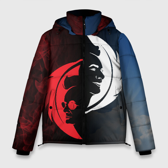 Мужская зимняя куртка 3D Good Omens фото