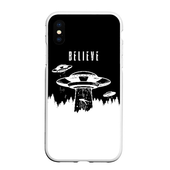 Чехол для iPhone XS Max матовый BELIEVE фото