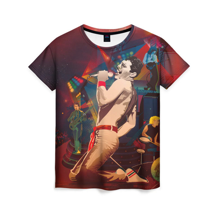 Женская футболка 3D Фредди Меркьюри фото