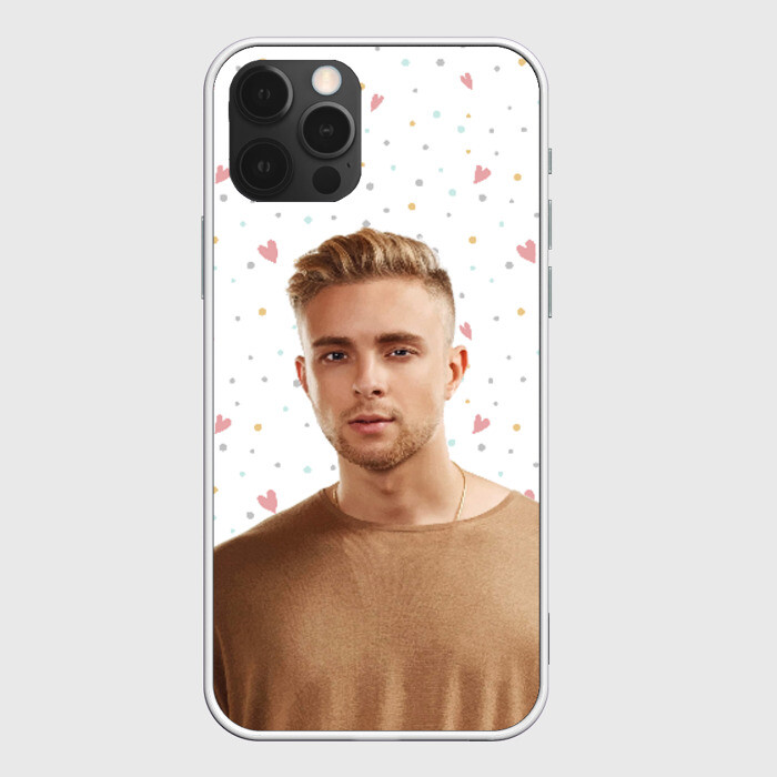 Чехол для iPhone 12 Pro Max ЕГОР КРИД и Сердечки фото