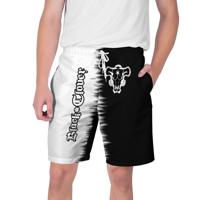 Мужские шорты 3D ЧЁРНЫЙ КЛЕВЕР фото