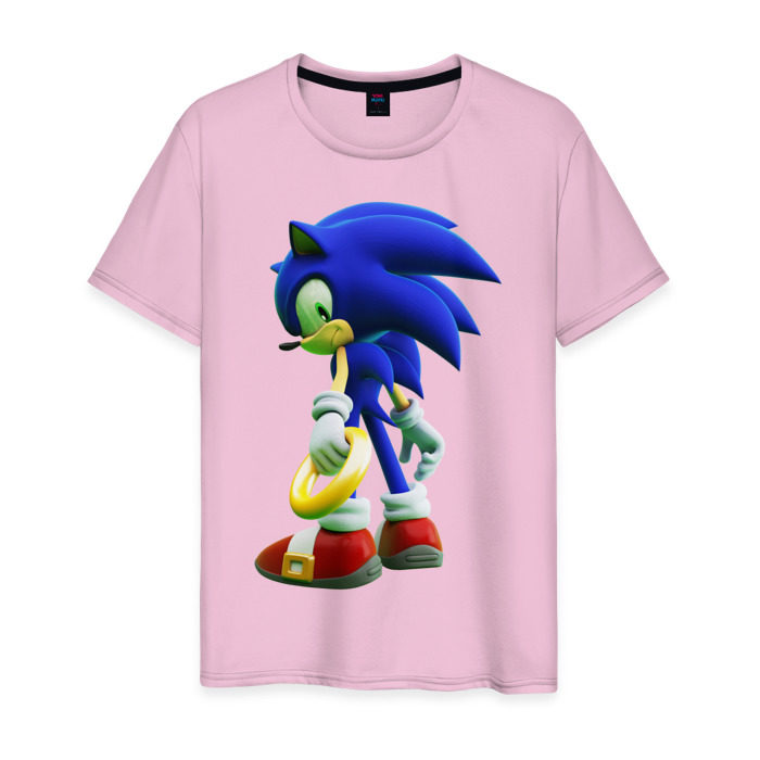 Мужская футболка хлопок Sonic фото