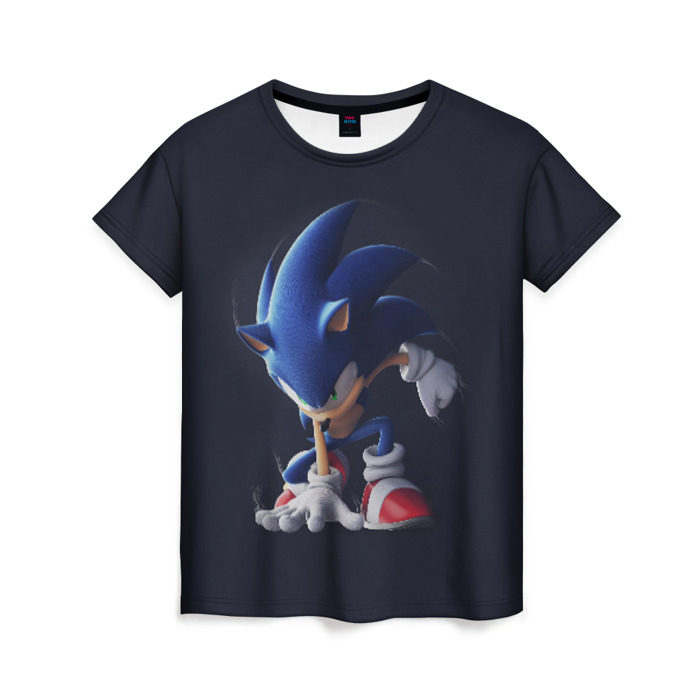 Женская футболка 3D Sonic фото