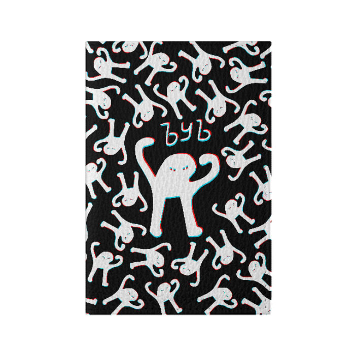 Обложка для паспорта матовая кожа ЪУЪ СЪУКА ГЛИТЧ фото