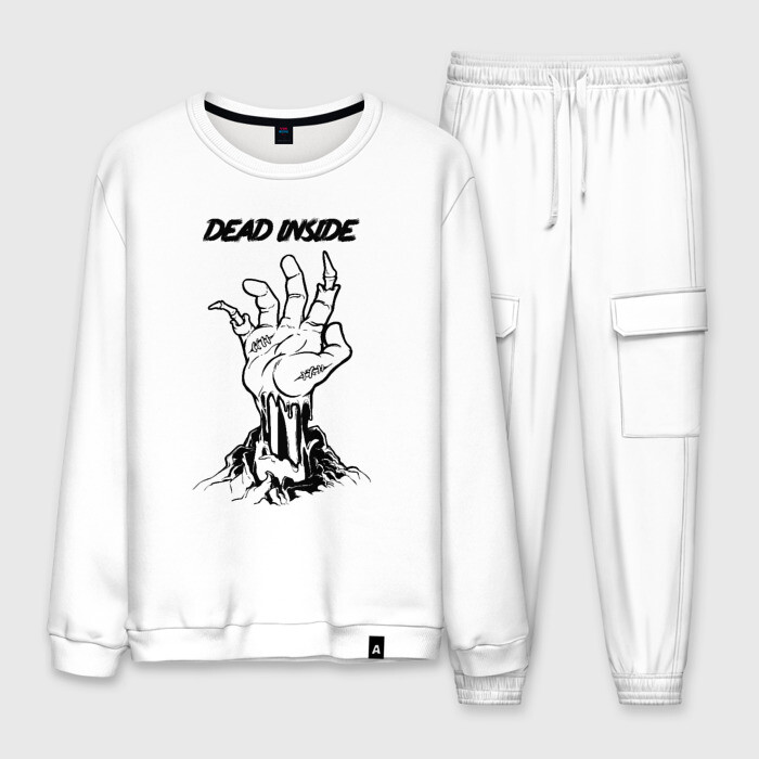 Мужской костюм хлопок Dead inside фото