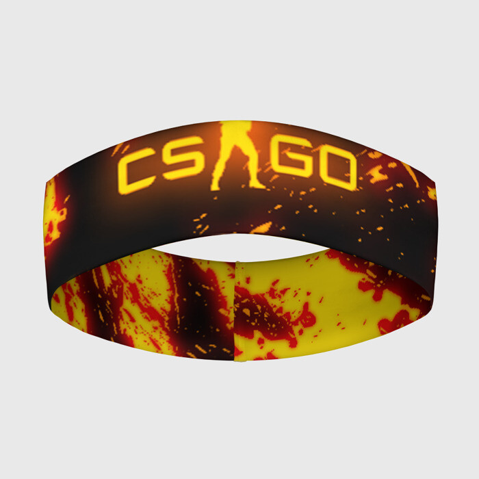Повязка на голову 3D CS GO FIRE | КС ГО ОГОНЬ фото