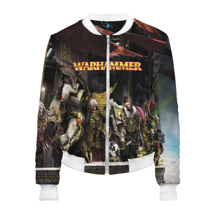 Женский бомбер 3D WARHAMMER 40K фото