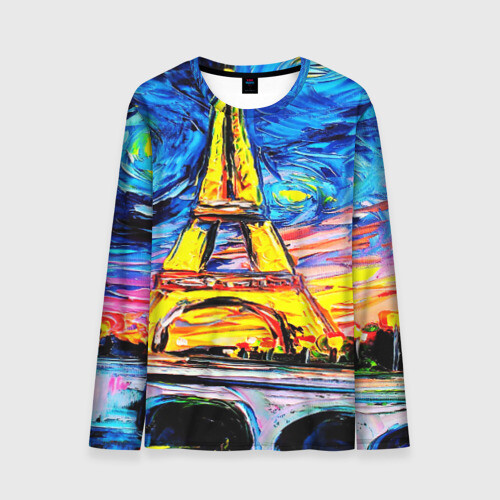 Мужской лонгслив 3D ФРАНЦИЯ ВАНГОГ фото