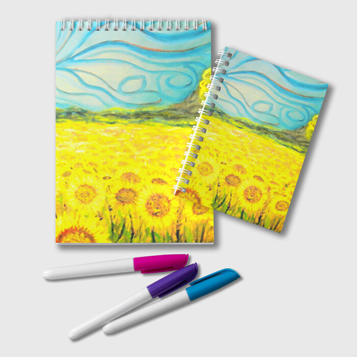 Блокнот ПОДСОЛНУХИ ВАНГОГ фото