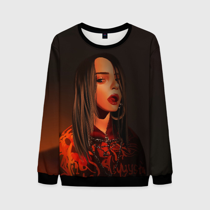 Мужской свитшот 3D Billie Eilish фото