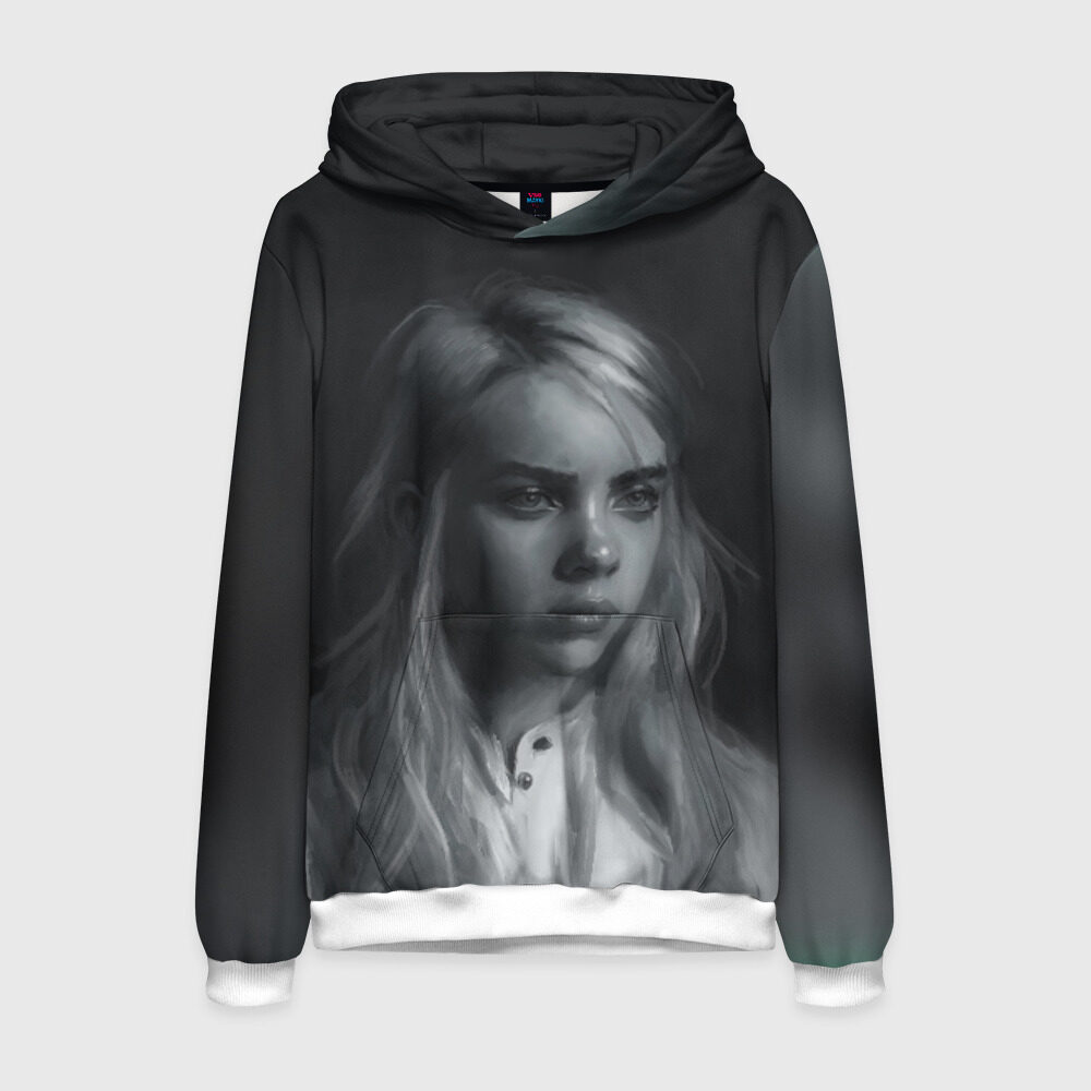 Мужская толстовка 3D Billie Eilish фото