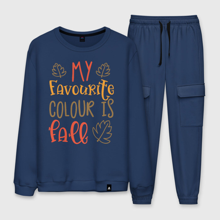 Мужской костюм хлопок Осеннее цветное настроение фото