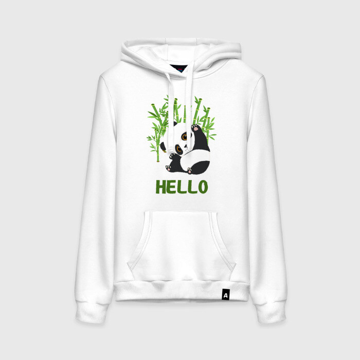 Женская толстовка Panda Hello фото