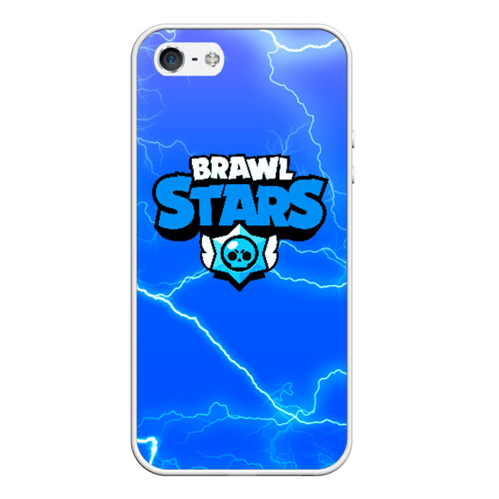 Чехол для iPhone 5/5S матовый BRAWL STARS фото