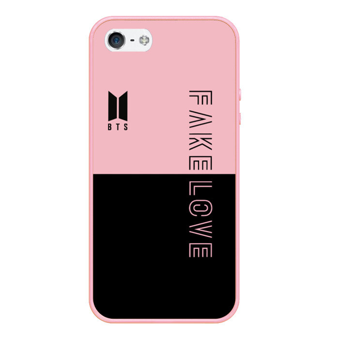 Чехол для iPhone 5/5S матовый BTS Fake Love фото