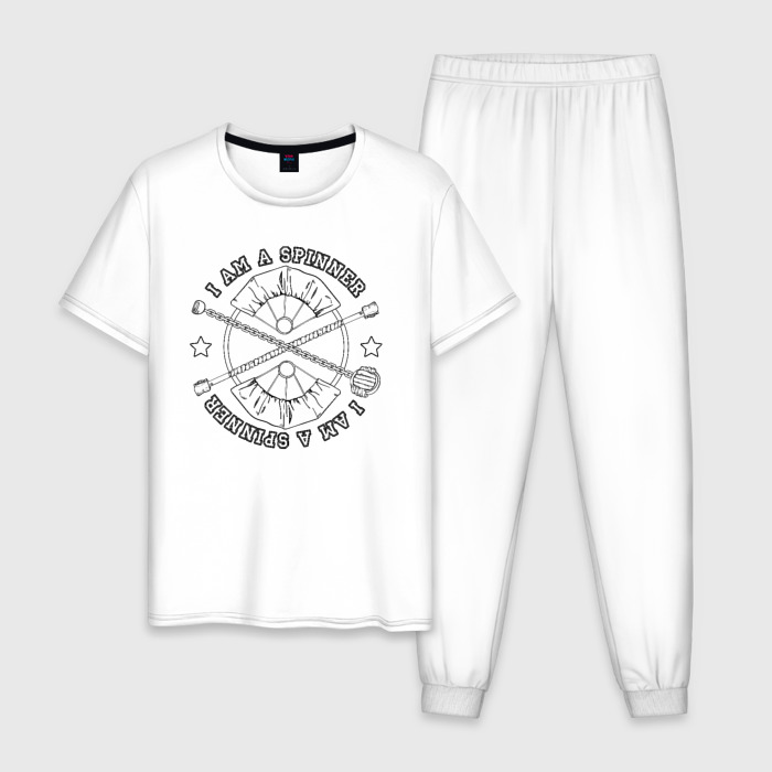 Мужская пижама хлопок Fire spinner фото