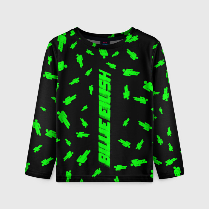 Детский лонгслив 3D BILLIE EILISH фото