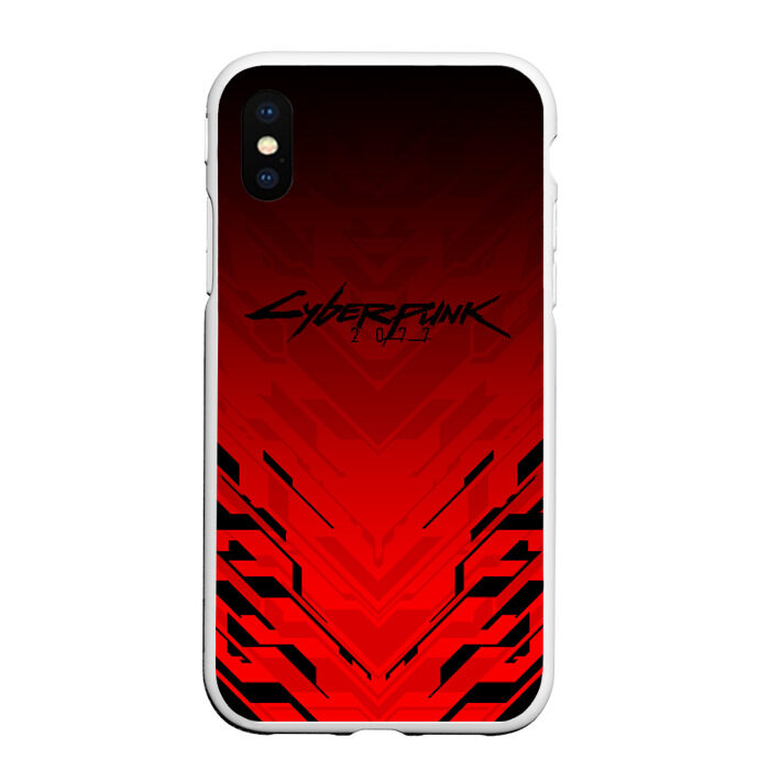 Чехол для iPhone XS Max матовый CYBERPUNK 2077 (КАПЮШОН) фото