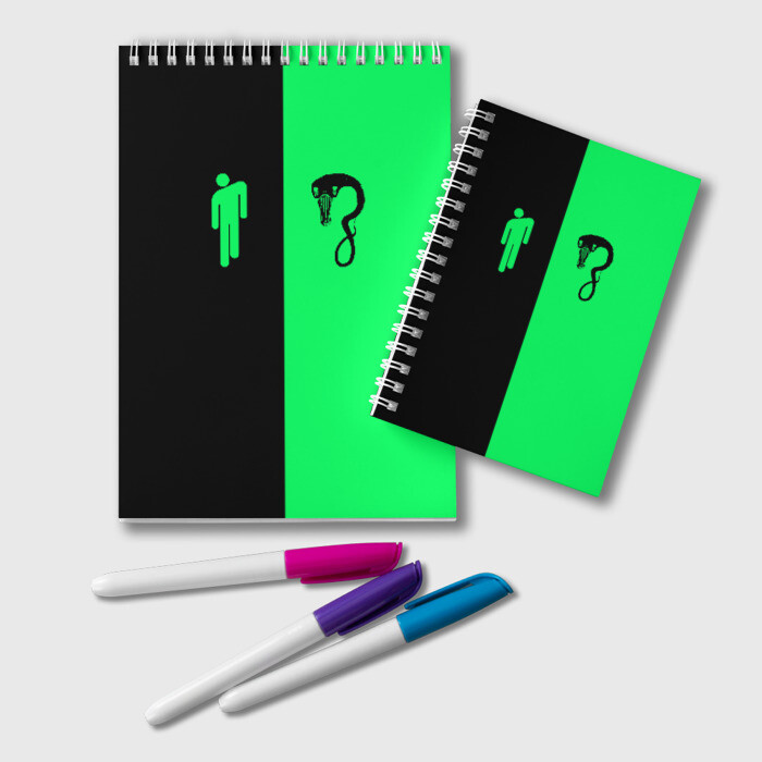 Блокнот BILLIE EILISH - Blohsh & Ghoul фото