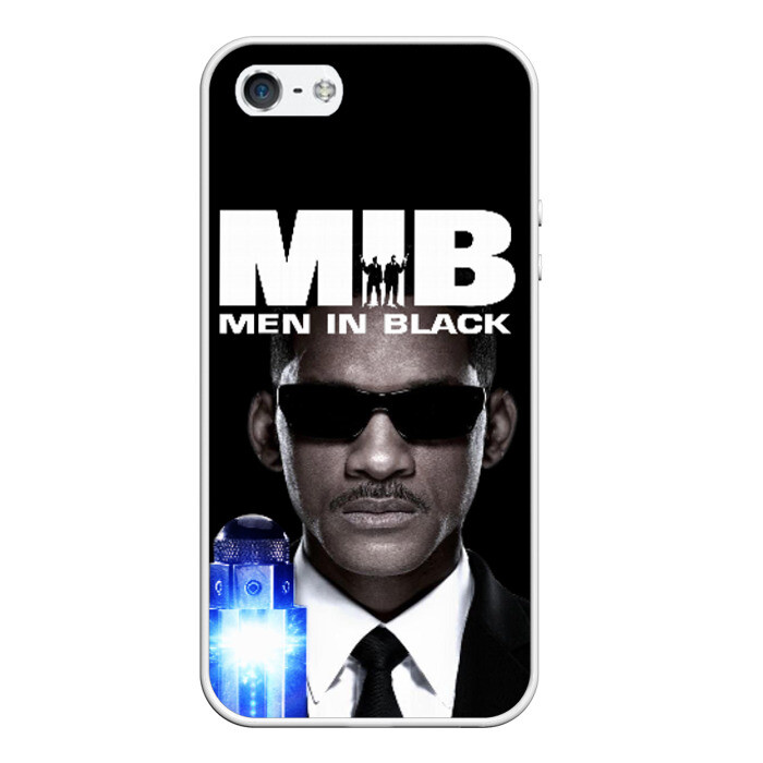 Чехол для iPhone 5/5S матовый люди в черном фото