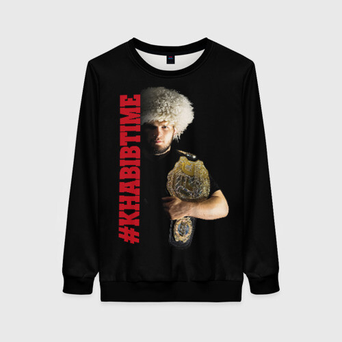 Женский свитшот 3D KHABIB TIME фото