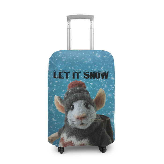 Чехол для чемодана 3D LET IT SNOW фото