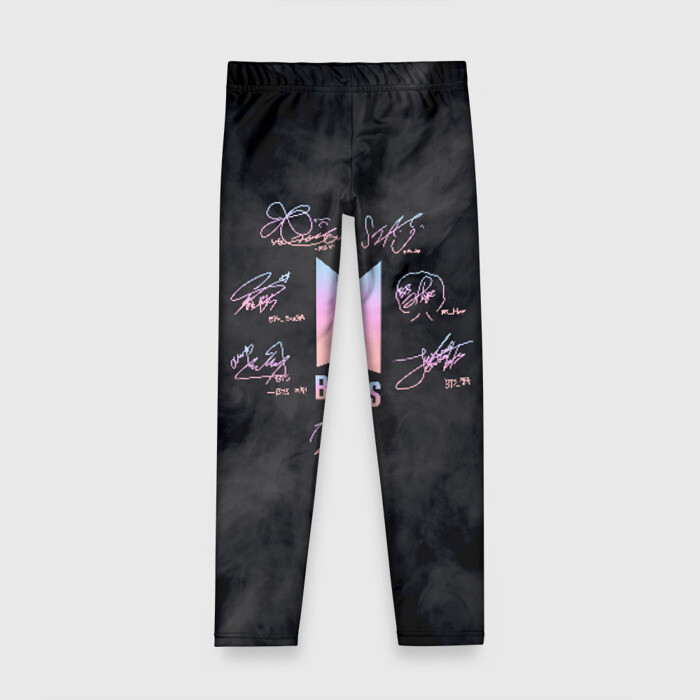Детские леггинсы 3D BTS | БТС АВТОГРАФЫ фото