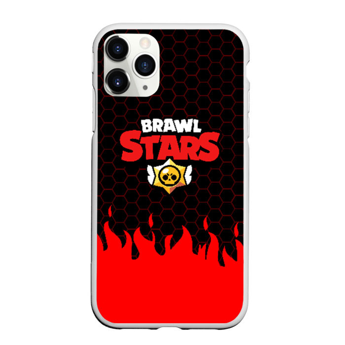 Чехол для iPhone 11 Pro матовый BRAWL STARS фото