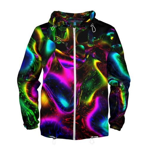 Мужская ветровка 3D В НЕОНЕ фото