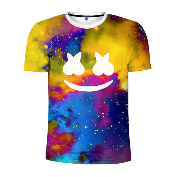 Мужская футболка 3D спортивная MARSHMELLO фото