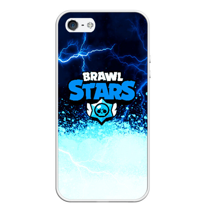 Чехол для iPhone 5/5S матовый BRAWL STARS фото