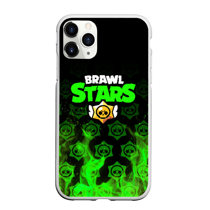 Чехол для iPhone 11 Pro матовый BRAWL STARS фото
