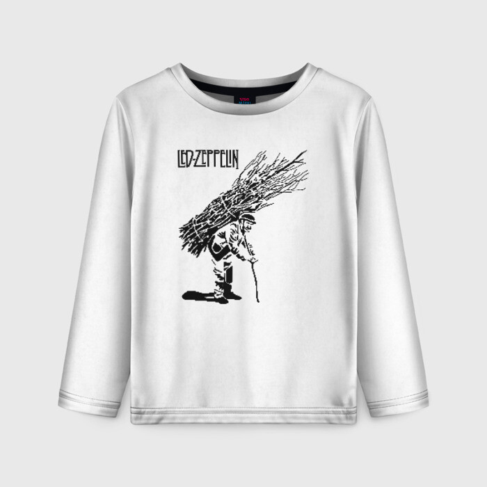 Детский лонгслив 3D Led Zeppelin фото