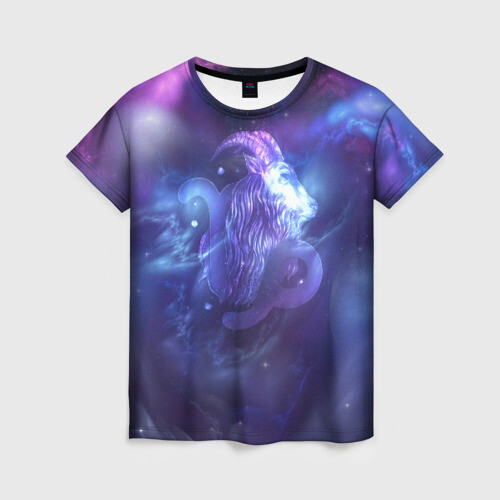 Женская футболка 3D Козерог фото