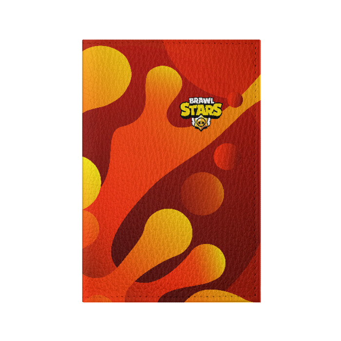 Обложка для паспорта матовая кожа Brawl Stars фото