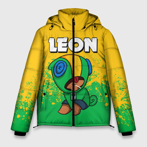 Мужская зимняя куртка 3D Brawl Stars Leon фото