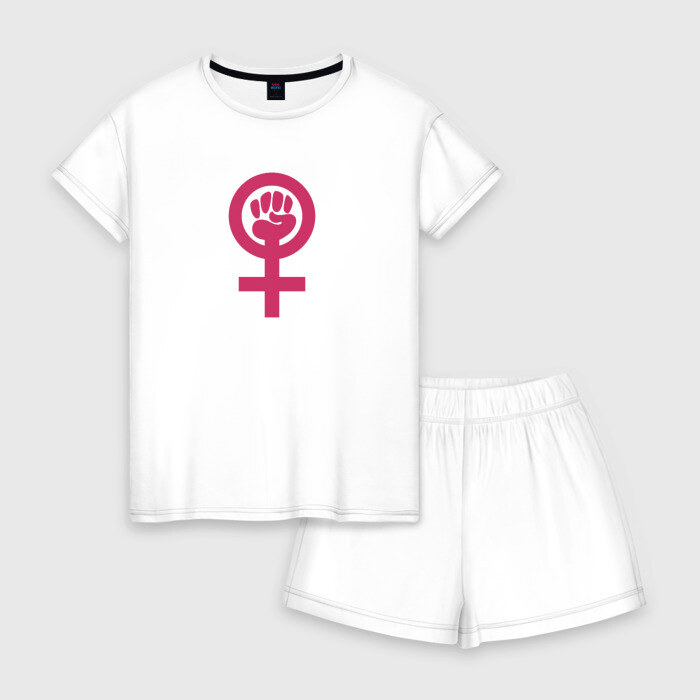 Женская пижама с шортиками хлопок Womanpower фото