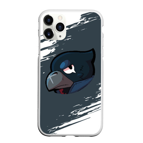 Чехол для iPhone 11 Pro матовый BRAWL STARS CROW фото