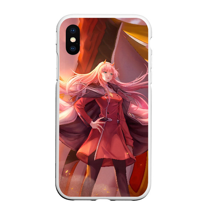 Чехол для iPhone XS Max матовый Darling In The Franxx фото