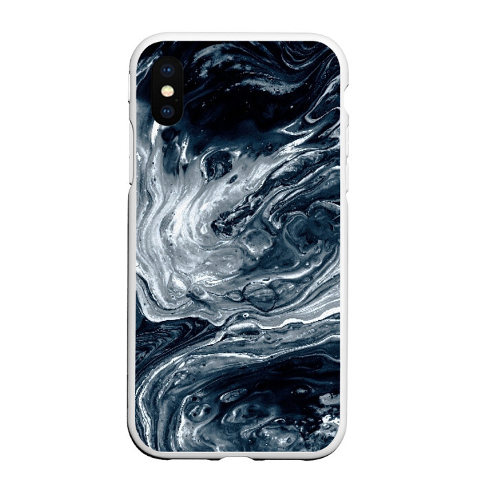 Чехол для iPhone XS Max матовый Темные холодные краски фото