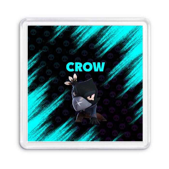 Магнит 55*55 Brawl Stars CROW фото